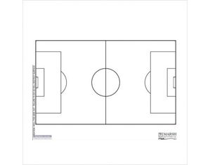 Marsh Industries Magnetic Whiteboard Coach's Helper - Soccer Wall Mount White Board