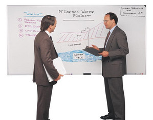 Ghent 4 x 6 ft Verona Melamine Markerboard - FREE Inside Delivery!