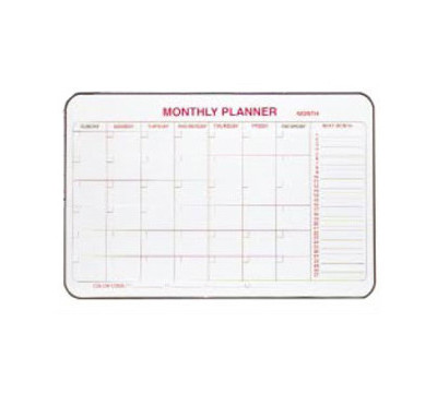 Monthly Dry Eraser Planner