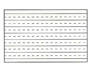 Marsh Industries Penmanship Line Graphics Wall Mount White Board