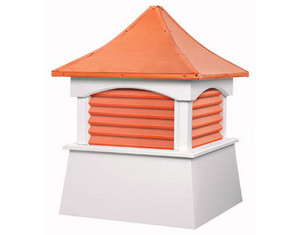 Good Directions Coventry Copper Louvered Vinyl Cupola
