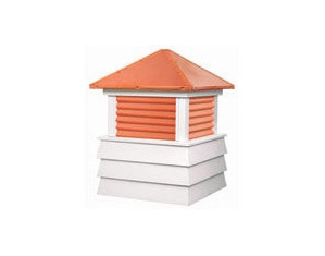 Good Directions Dover Copper Louvered Vinyl Cupola