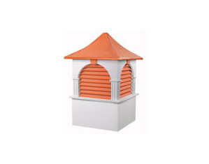 Good Directions Farmington Copper Louvered Vinyl Cupola