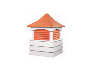 Good Directions Sherwood Copper Louvered Vinyl Cupola