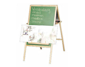 Balt Double Sided Instructional Magnetic Easel with Oak Tray - Fast FREE FedEx Shipping!