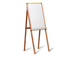 Marsh Industries Solid Oak Presentation Easel with Flip Chart