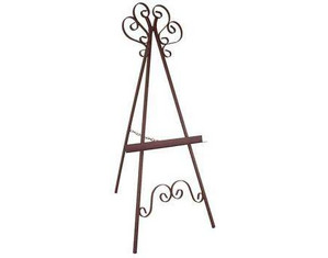 Grace Marseilles Wrought Iron Picture Decorative Easel - Fast FREE FedEx Shipping!