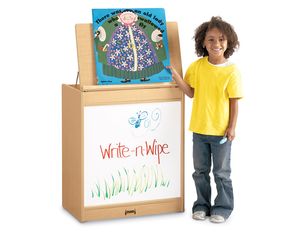 Jonti-Craft MapleWave Big Book Easel - Write-n-Wipe