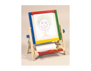 Guidecraft 4 in 1 Flipping Wooden Table Top Childrens Easel - Fast FREE FedEx Shipping!