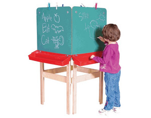 Wood Designs Art/Workspace for 4 Students Childrens Easel - Fast FREE FedEx Shipping!