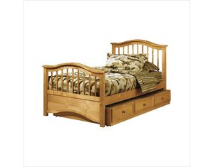 Furniture Basics Woodland Pecan Classic Bed - FREE Inside Delivery!