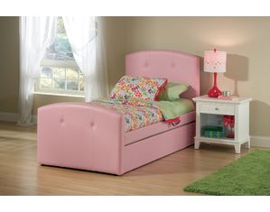 Hillsdale Furniture Laci Bed With Trundle-Pink