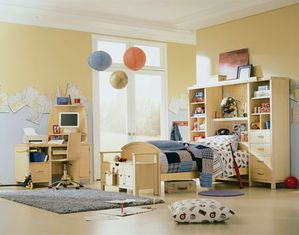 Lea Off Campus Bookcase Bed Light Wood