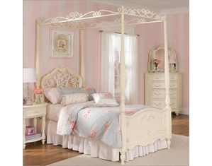 Lea Jessica McClintock Metal and Wood Poster Kids Bed