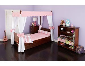Maxtrix Twin Poster Bed w. Princess Canopy