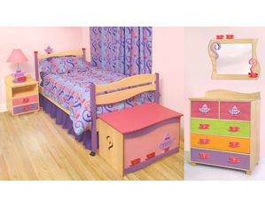 Room Magic Little Girl Teaset 5 Piece Bedroom Set