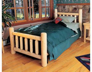 Rustic Natural Cedar Furniture Log Bed