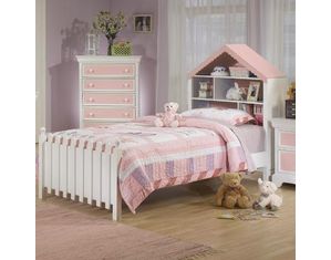 Sunset Trading Lilys Dollhouse Bookcase Kids Bed