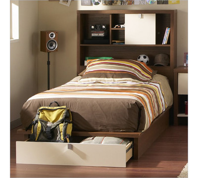 with Bookcase Headboard