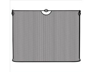 Blue Rhino Single Panel Curved Black Wrought Iron Sparkguard