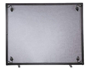 Stone County Leaf Single Panel Fireplace Screen