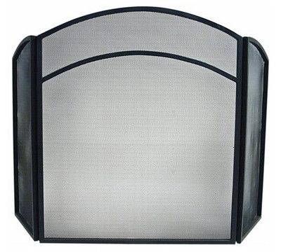 UniFlame_3_Fold_Black_Wrought_Iron_Arch_Top_Screen_Fireplace_Screen.jpg