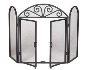 Save  on 3 Fold Fireplace Screen with Doors at The Fireplace Screen Superstore