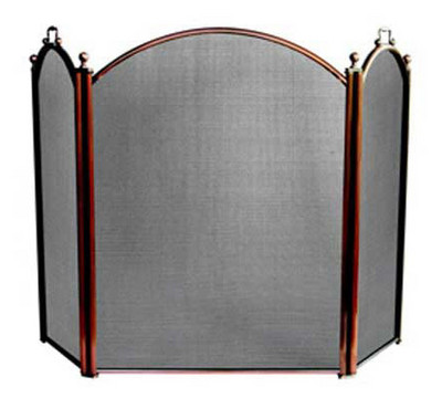 UniFlame_3_Panel_Satin_Copper_Large_Diameter_Folding_Screen_Fireplace_Screen.jpg