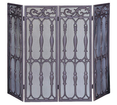UniFlame_4_Fold_Bronze_Cast_Aluminum_Screen_with_Removble_Mesh_Fireplace_Screen.jpg