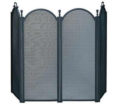 UniFlame_4_Fold_Large_Diameter_Black_Screen_with_Woven_Mesh_Fireplace_Screen.jpg