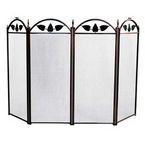 4 Fold  Fireplace Screens