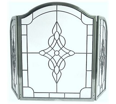 UniFlame_S-1673_3_Fold_Pewter_Leaded_Glass_Screen_Fireplace_Screen.jpg