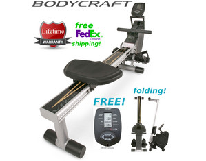 BodyCraft VR100 Rowing Simulator Machine - FREE FedEx Shipping!