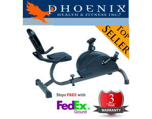 Phoenix Magnetic Recumbent Bike - with Fast FREE FedEx Shipping