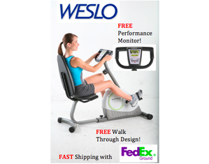 Weslo Pursuit 360 R Recumbent  Bike - Fast FREE FedEx Shipping