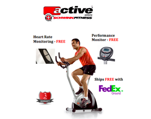 Schwinn Active Series 10 Upright Bike - Fast FREE FedEx Shipping!