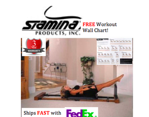 Stamina Pilates Premier Reformer - FREE Shipping, FREE DVD, FREE Exercise Chart!
