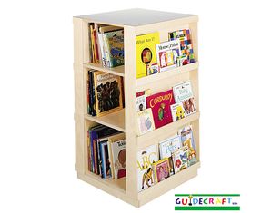 Guidecraft 4 Sided Library Children Bookcases