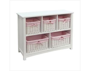 Guidecraft Classic Bookshelf- White Children Bookcases