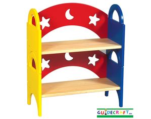Guidecraft Moon and Stars Stacking Children Bookcases