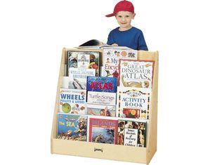 Jonti-Craft Birch One Sided Flush Back Pick-a-Book Stand