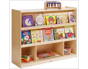 Steffy Wood Bookcase Storage Center