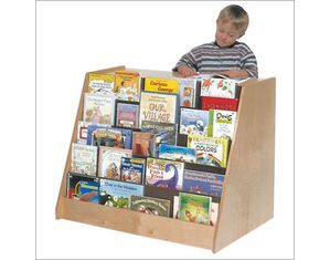 Steffy Wood Mobile Bookcase Display and Storage