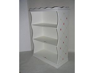 Sweet Beginnings Lady Bug Lattice Children Bookcases - FREE Inside Delivery!
