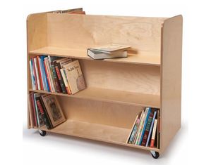 Whitney Bros Two Sided Mobile Library Cart