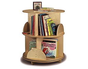 Whitney Bros Carousel Two Level Children Bookcase
