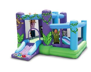 Kidwise NEW! ZOO PARK INFLATABLE BOUNCER WITH BALL PIT