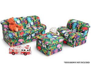 Elite Childrens Mini Mushroom 3 Piece Sofa Set - Fast FREE FedEx Shipping!