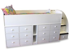 Berg Captains Twin Bed 12 Drawer with Stairs