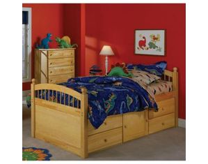 Sunset Trading Crayons Antique Pine Captains Bed